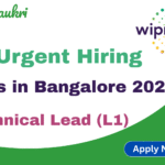 Wipro Jobs in Bangalore 2025 – Technical Lead (L1) Apply Now